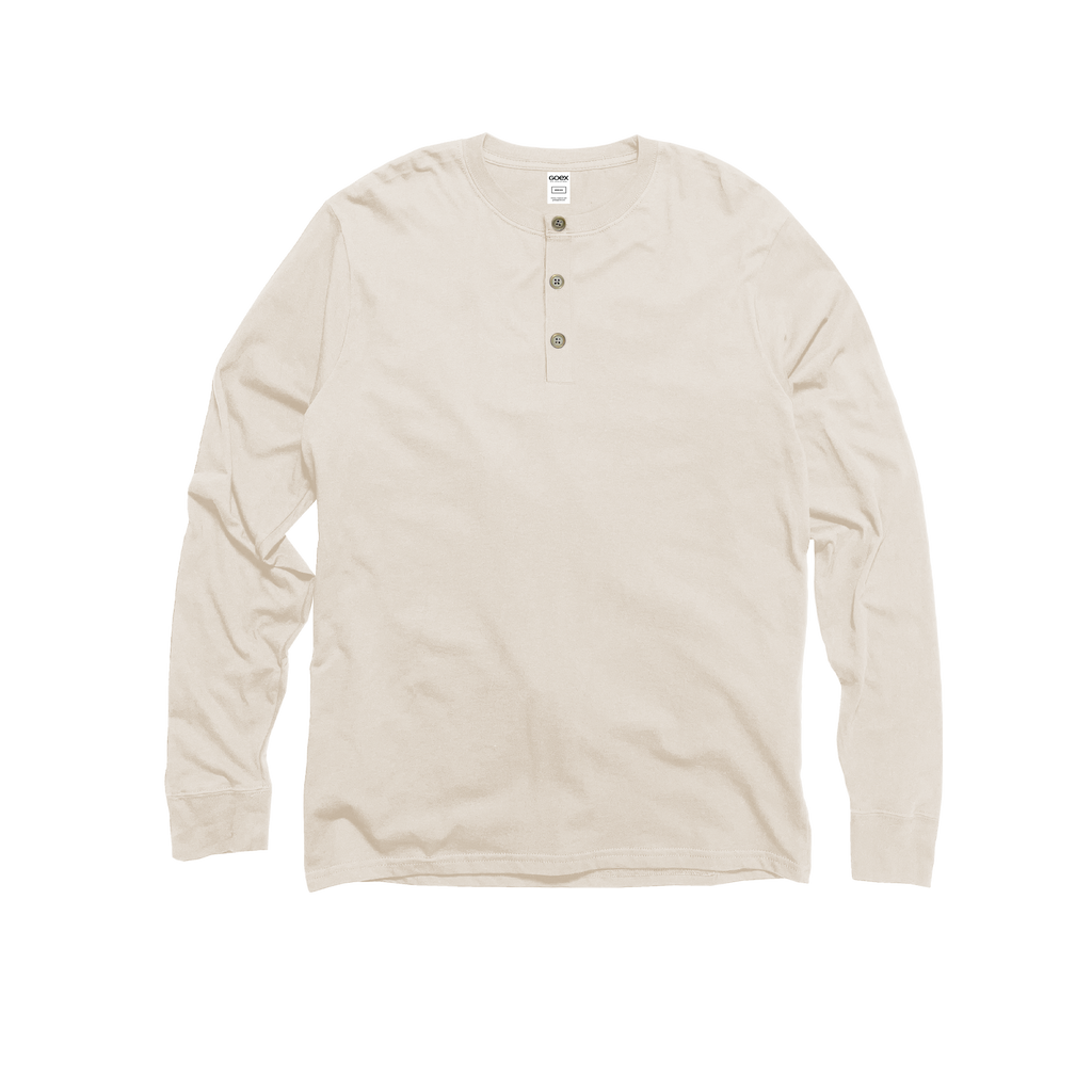 Unisex Long Sleeve Eco Cotton Henley