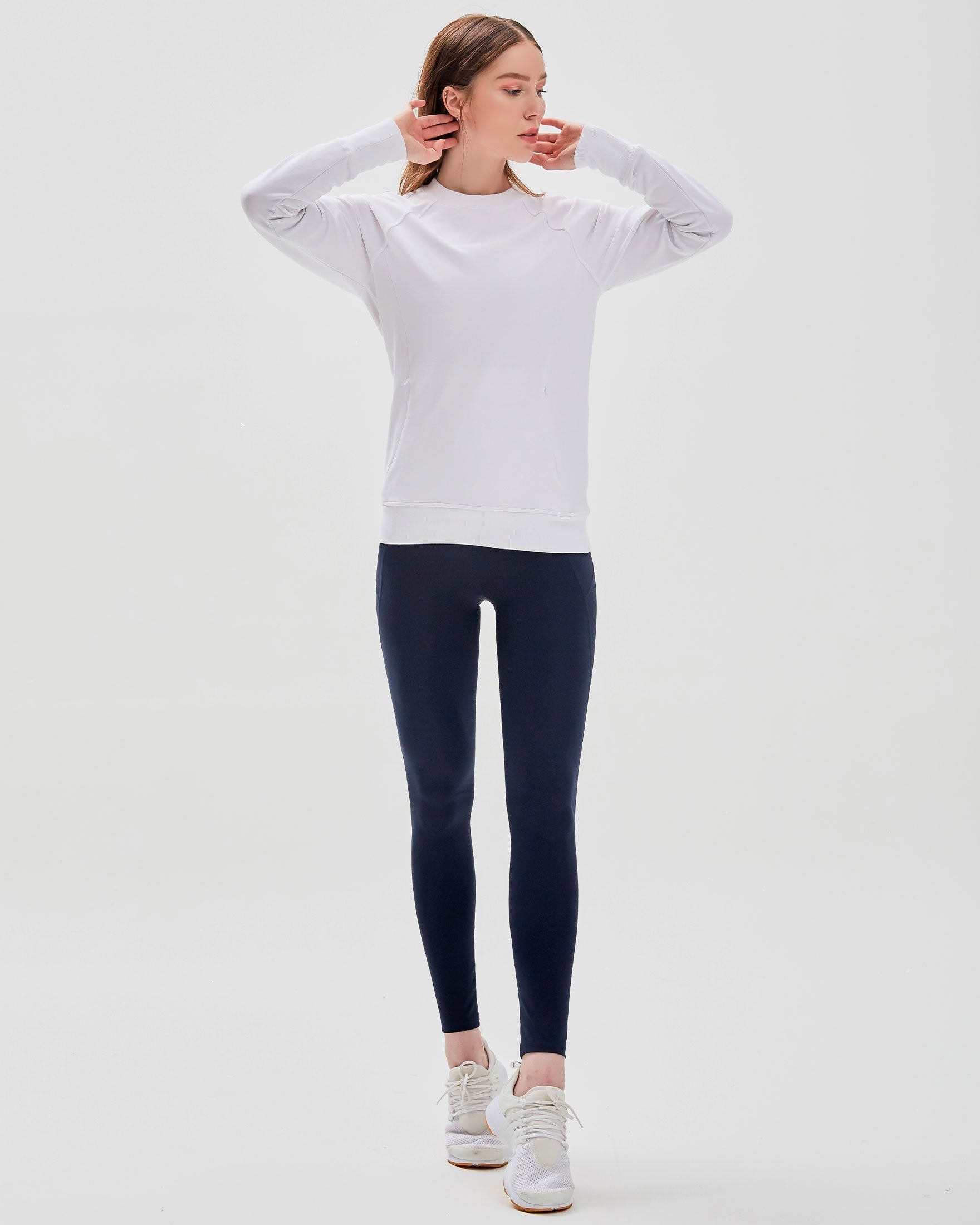 City Zip Slim Crewneck Sweatshirt