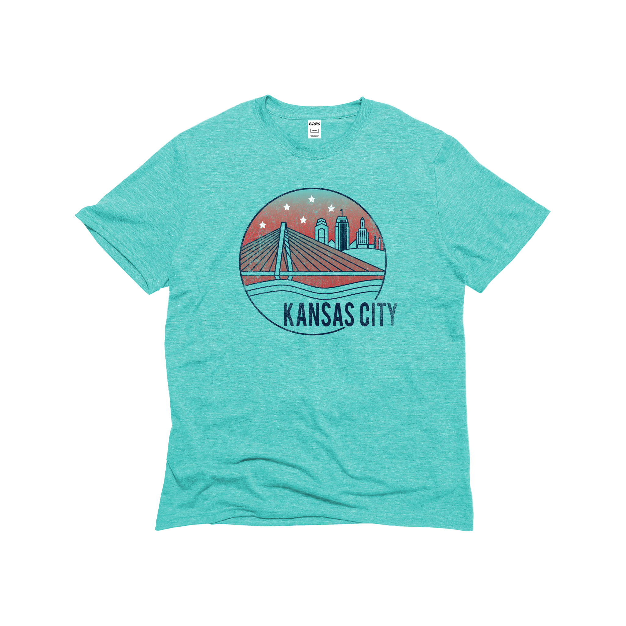 Riverfront Skyline Unisex Eco-Triblend Tee